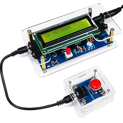 EIELE Soldering Practice Kit Morse Code Decoder CW Morse Code Practice CW Audio Input Excellent Soldering Practice Project Ideal for School Teaching and Beginners (Requires Soldering)