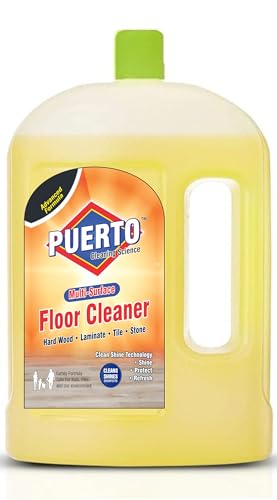 Image of Puerto Disinfectant Surface & Floor Cleaner, (Citrus) - 2 Ltr (Pack of 1) | Cleans 99.9% Germs | Suitable for Bathroom & Floor surfaces like ceramic, marble, granite, mosaic etc.