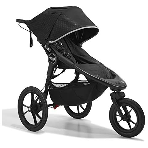 Baby Jogger Summit X3 All-Terrain Jogging Pushchair | Foldable 3-Wheel Exercise Stroller | Midnight Black Cover