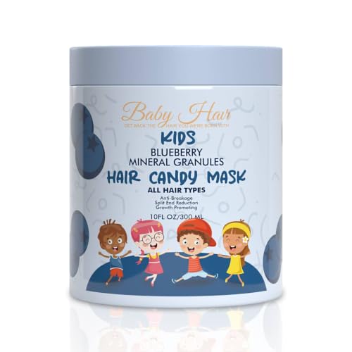 Image of BABY HAIR Kids Blueberry Mineral Hair Candy Mask | Deep Conditioning Hair Mask for Kids | Moisturizes, Softens & Helps Detangle | Sulfate Free | 10 fl oz
