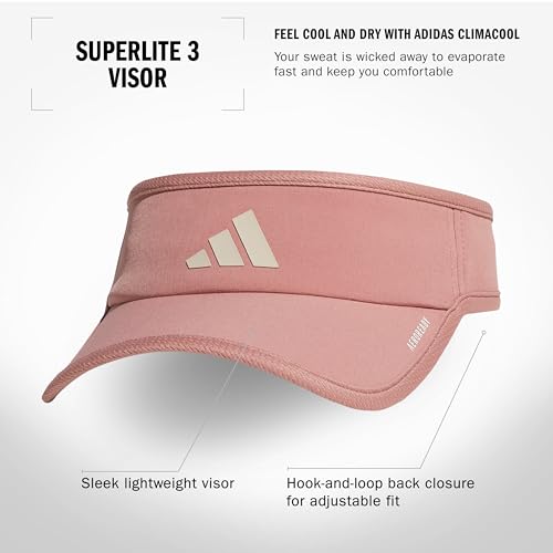 Image of adidas Women's Superlite Visor - Lightweight Moisture-Wicking Running Tennis Hat