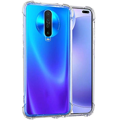Image of WOW IMAGINE Ultra Hybrid Shockproof Case | for Poco X2 | Flexible Protective Cushioned Edges Crystal Clear TPU Bumper Corners Back Case Cover for Xiaomi Poco X2 - Transparent