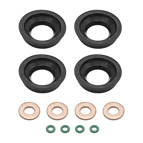 Fuel Injector Seals Kit,Injector Bolts Kit,Injector Seal Washer O-Rings for Transit MK7 2.2 2.4 3.2 TDCI Cover