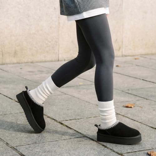 Women's Platform Genuine Suede Slippers - image 3
