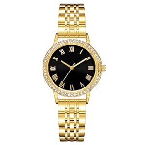 CIVO Edelstahl Armbanduhr Damen Wasserdicht Elegant Damenuhr Diamant Klassische Analog Damenkleiduhren Quarzuhr für Frauen Vintage Casual