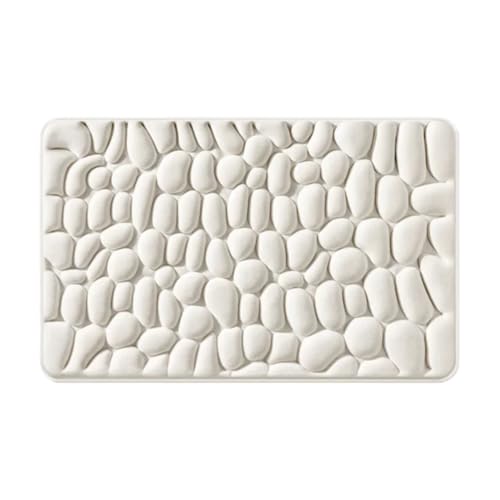 AILISK Original la Berge Tapis de Bain Tapis de Bain Galet la Berge(Blanc,50 * 80cm)