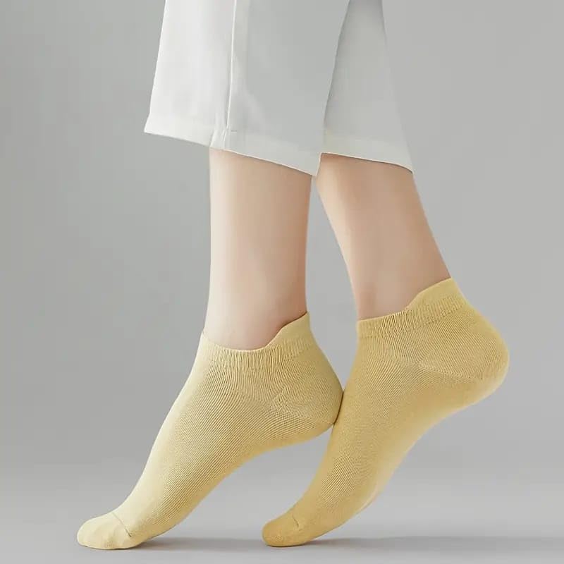 Image of JABA'S Girl's | Ladies Ultra Soft, Anti Odor, Breathable, Anti Blister Cotton Low cut Ankle Socks for Casual & Sports Multicolor Multi design Socks as per Availability | Lowcut Ankle (8 Pairs)