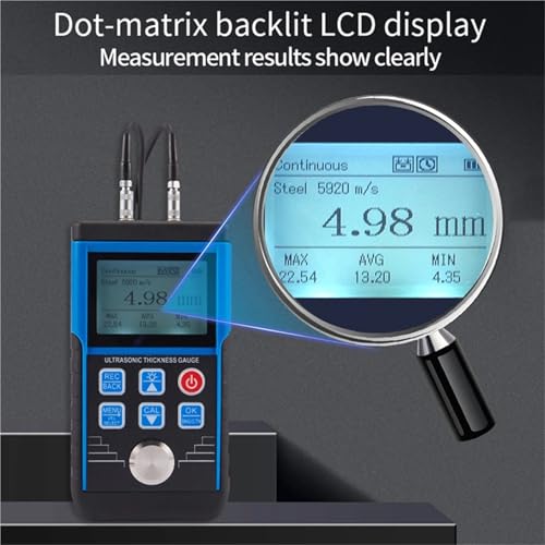 Medidor de Grosor Ultrasonico para Metal y Pintura de Autos (Azul) miniatura 4