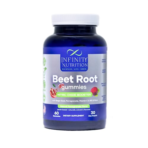 Image of Beet Root Gummies with Pomegranate Flavor - 3000MG of Beet Root Per Serving- 60 Gummies 30 Day Supply