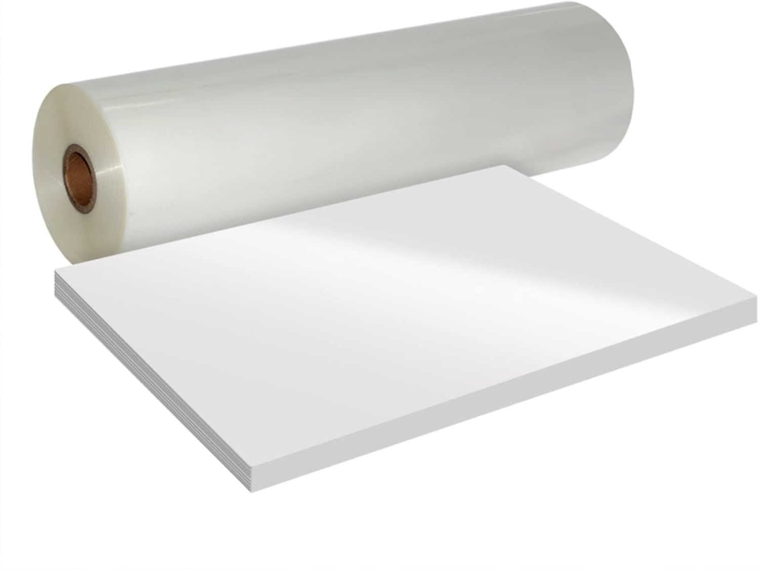 24" x100' DTF Transfer Film Paper Roll Premium DTF Film Roll PET Heat Transfer Paper for DYI Direct Print on T-Shirts Textile - Double Sided Hot Peel 1 roll