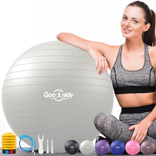 Image of Soft Exercise Ball, Yoga Pregnancy Ball Chair, Pilates Equipment with Pump