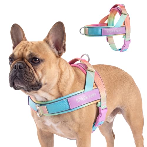 Image of Spark Paws No Pull Front Clip Dog Harness - Easy On, Padded and Lightweight | Two Clips, On in Seconds, Chest Bearing, Australian Style, No Throat Pressure, for Small Medium and Large Breeds
