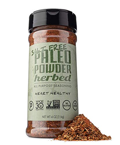 Paleo Powder All Purpose Salt Free Herb Seasoning. The Original Paleo Salt-Free Seasoning Great for all Paleo Diets! Certified Keto Food, Paleo Whole 30, AIP Food, Gluten Free Seasoning.