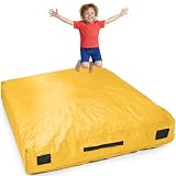 SaferBounce Crash Pad for Kids Sensory | Big 5Ft x 5Ft Or 3Ft x 4Ft | Autism Sensory Crash Mat for Jumping & Play | Crashpad | Soft Foam Landing Pad for Kids | Giant Pillow Mat | Climbing & Gymnastics