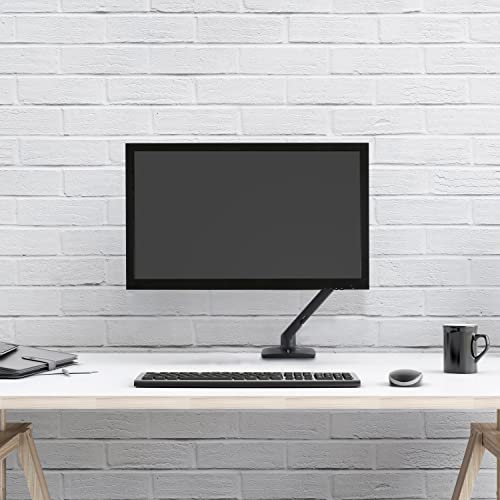 Image of Ergotron - MXV Single Monitor Arm, VESA Desk Mount - for Monitors Up to 34 Inches, 7 to 20 lbs - Matte Black