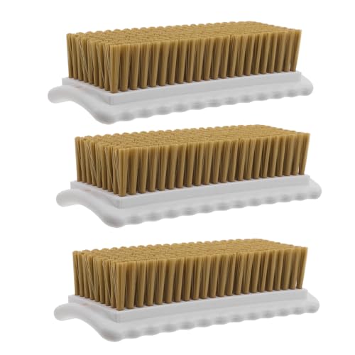 CIYODO Cepillo quitamanchas para Ropa (3 Unidades), cerdas Suaves para Telas, Prendas y cuellos de Camisa.