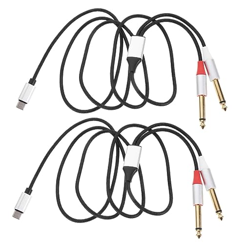 JOINPAYA 2 Piezas Extensor Multi Tono Cable Dispositivos Doble Múltiple Convertidor De Audio Convertidor De Auriculares De Nailon