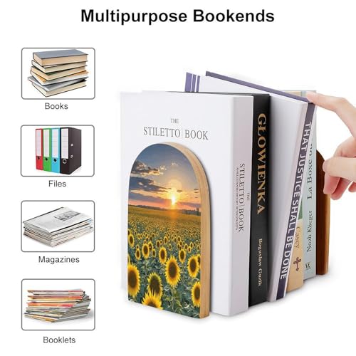 Sujetalibros de madera universal para evitar la caida de libros en baldas estrechas 4