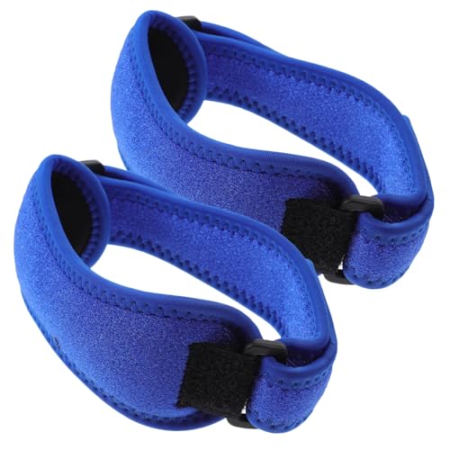 LIOOBO Patella Knee Brace for Sports Activities Running Basketball Fitness Blue Sturdy Breathable Adjustable Patella Stabilizer