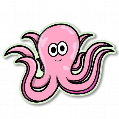 Octopus Cute Sticker, 3 in | For Water Bottle, Tumbler, Car, Laptop, Phone, Waterproof Vinyl Decal