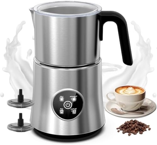 Milk Frother and Steamer, Electric Frother 900ML | All-in-1 Autom...