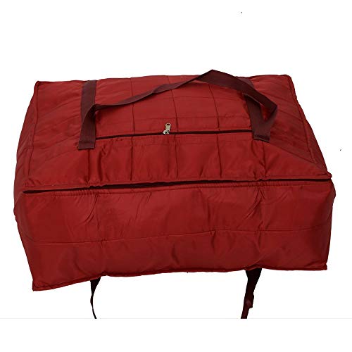 Image of Jumbo Attachi Bag in Soft Parachute Material, Blanket Cum Suitcase Bag (MAHROON, Pack of 6)