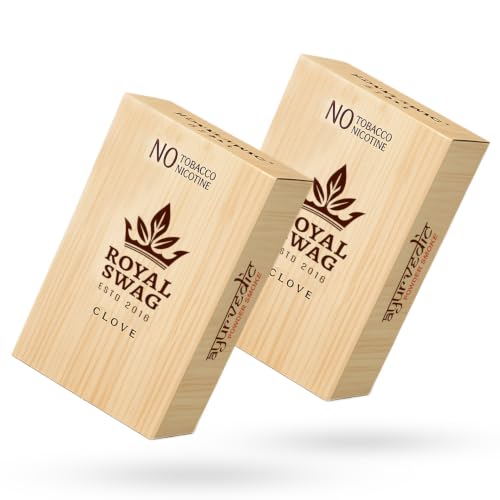 Image of ROYAL SWAG Clove Flavour Wellness Sticks 10 Sticks Each Pack of 2 Boxes Ayurvedic Herbal Blend Wellness Sticks