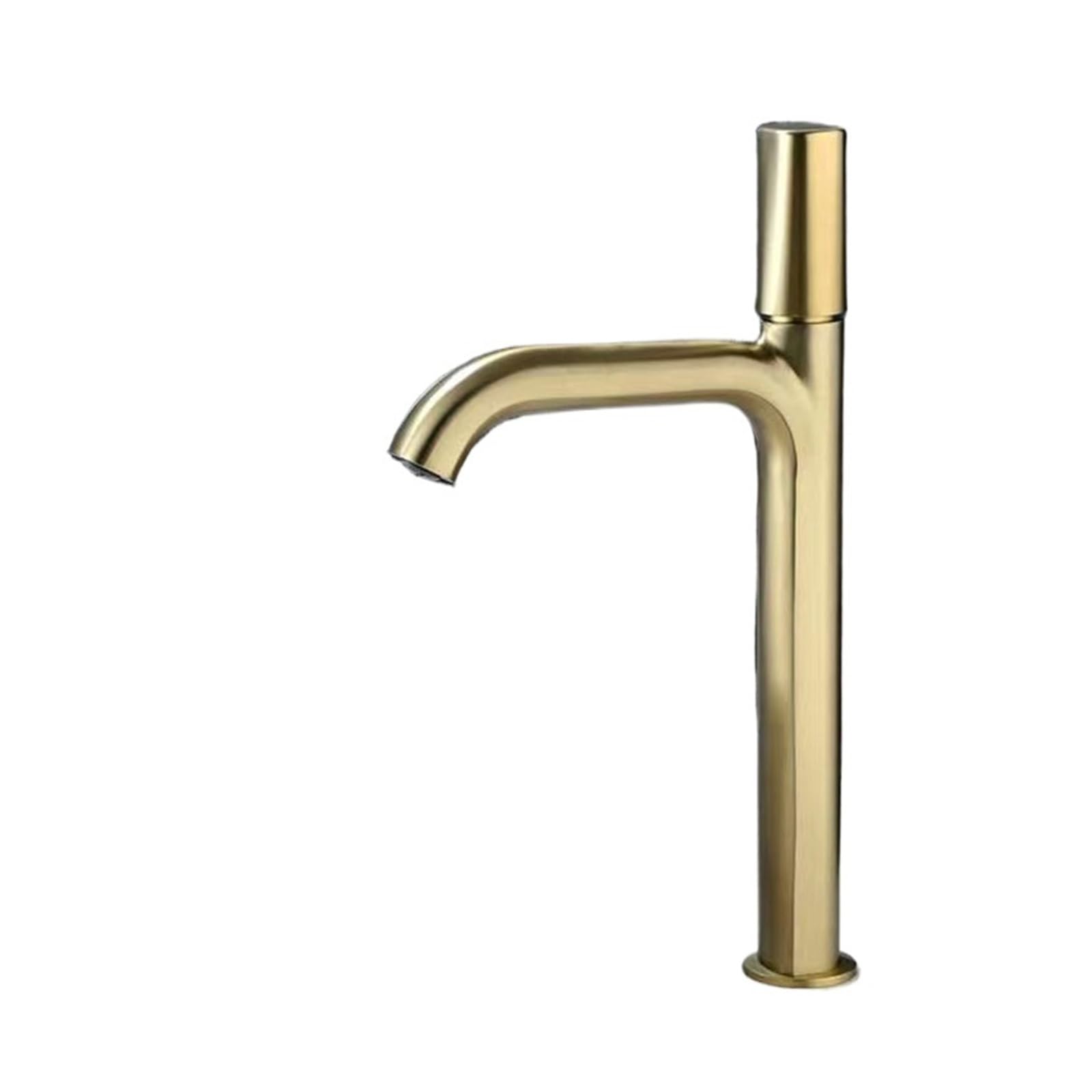 Robinet de lavabo de table de ménage mitigeur or brossé durable