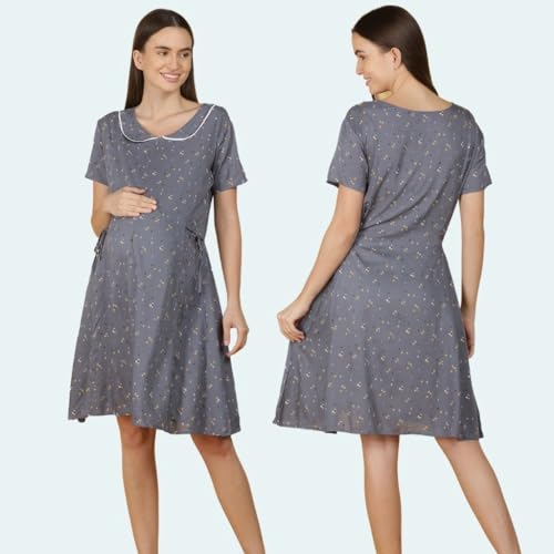 Image of Morph Maternity | Maternity Dresses for Women | Fits During Pregnancy & Post Pregnancy | Back Tie to Adjust