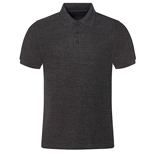 Image of PRO RTX Mens Premium Polo Shirt (S) (Charcoal)