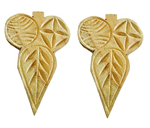 Image of Made in india Thekua Mould /Khajoor Mould (Thekua Sanecha) Pack of 2 Piece phodebal saacha Small Size.