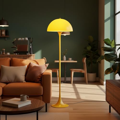 B·LED BARCELONA LED Lampadaire PALM JAUNE ST, 3 x E27 max 60W | Lampe...
