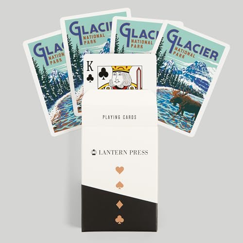 Baraja de cartas póker Glacier National Park Montana miniatura 6
