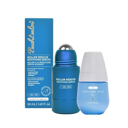 Bushbalm Ingrown Hair Roller Rescue & Nude Oil Bundle