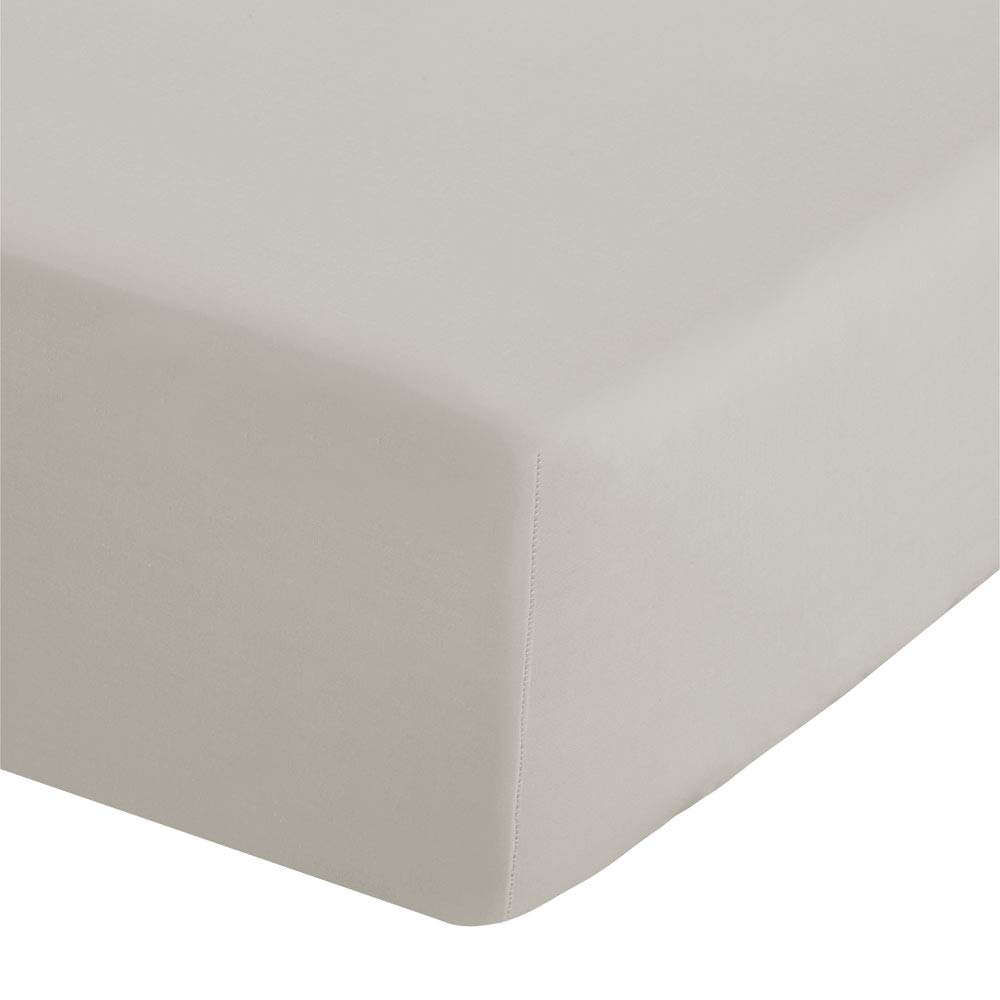 Catherine Lansfield Easy Iron Percale Combed Extra Deep King Fitted Sheet Cream