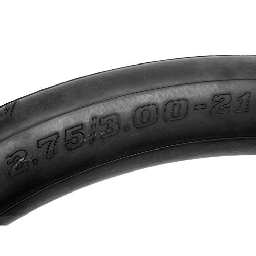 Hiaors 2.75/3.00-21 80/100-21 Off Road Motorcycle Replacement Inner Tubes With Staight Valve Stem For 90/80-21, 90/90-21, 100/80-21 Chinese Dirt Bikes, Pit Bikes, Trail Bikes Pack Of 2 #TOP6
