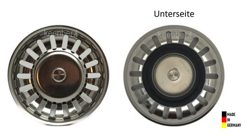 FRANKE Siebkörbchen Handbetätigung/Restebecken / 3 1/2 Zoll Siebkorb/ab Baujahr 99 / Ersatzteil Siebkörbchen