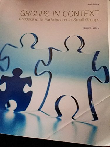 Groups in Context Leadership & Participation in... 1269615998 Book Cover