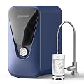 GLACIER FRESH GFU03 Reverse Osmosis System 800 GPD, No Electric/Noise, 3:1 Pure to Drain, 5-Stage Tankless Under-Sink Water Filter System, Filtration Accuracy 0.0001?m, for Any Under-Sink Setting