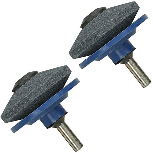 SPARES2GO Rotary Mower & Garden Tool Sharpener Power Drill Attachment (Pack of 2)