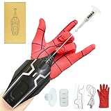 SUIZU Web Shooters, Spider Web Launching Toy 2.0 Upgrade USB Charging, Remote Rope Launch, Superhero Spider - Silk Wrist Toys, Matching Gloves, Magnets and Suction Cups are Available