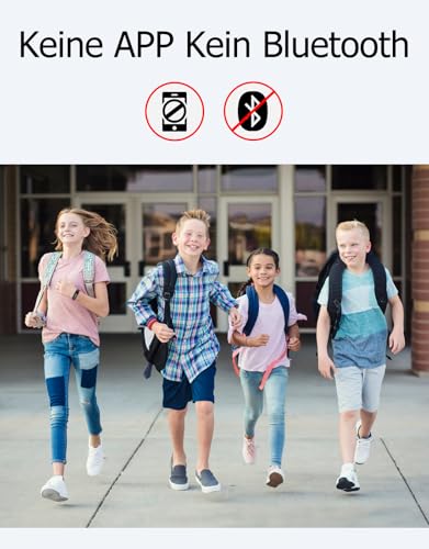 GRV Schrittzähler Uhr Ohne Bluetooth/App/Handy für Damen Herren Kinder,Fitness Tracker Fitnessuhr...