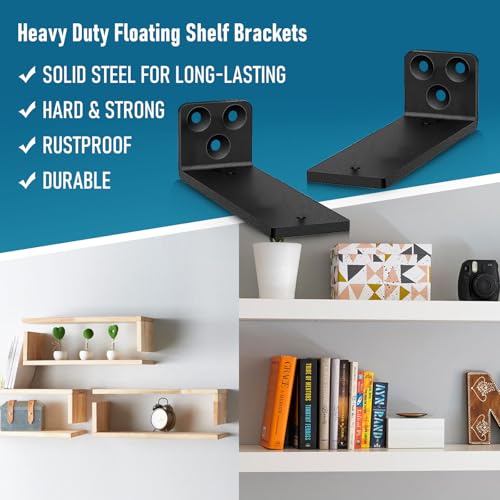 6 inch Floating Shelf Brackets - Image 3