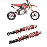 2 Pezzi Ammortizzatore per Moto, 270mm Ammortizzatore a Sospensione Regolabile per 50cc a ...