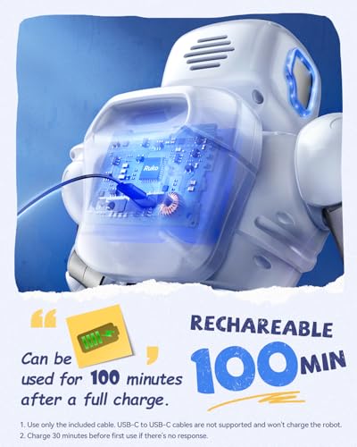 Ruko Smart Robots for Kids, Large Programmable Interactive RC Robot with Voice Control, APP Contol, Present for 4 5 6 7 8 9 Years Old Kids Boys and Girls