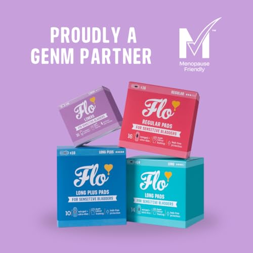 Image of Flo - Sensitive Bladder Liners (16 Pack) - Wrapped + Ultra-Thin - Absorbent, Soft & Breathable - Charcoal Core - Made with Organic Bamboo - Panty Liners for Women - Vegan & Cruelty Free