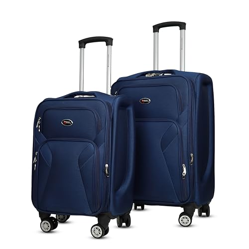 Image of Bite 2-Piece Softside Trolley Luggage Set | 360 Spinner Wheels | 360 Spinner Wheels, Telescopic Handle, Front Pockets, Twill Fabric, Travel Bag, 5 Years Warranty