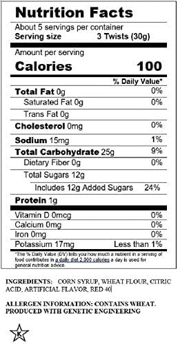 Miniatura 3 de PickN Buy Paquete con torsiones de regaliz Red Vines, caramelo suave y masticable original de sabor rojo, bandeja de 5 onzas paquete de 5, con bolsa