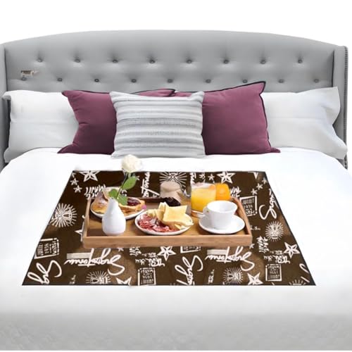 Image of Maximus Printed Bed Server Food Mat | Bedsheet Protector for Home | Food Mat for Bed | Waterproof and Washable Food Server Mat | Multipurpose Use 36 inchx36 inch