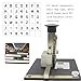 Manual Stamping Machine 5mm Nameplates Metal Label Embosser Marking Machine for Dog Tags, Industrial Marking Number, Letter Symbol Stamping